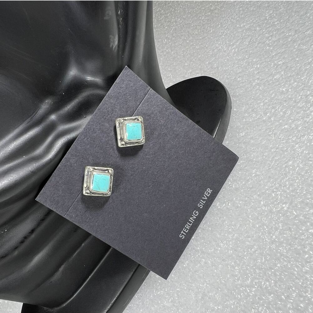 Vintage Sterling Silver Turquoise Southwestern Country Western Rodeo Deadstock - Picture 11 of 16